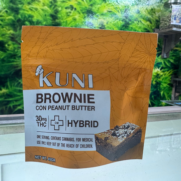 Kuni Brownie con Peanut Butter Hybrido (30mg THC)